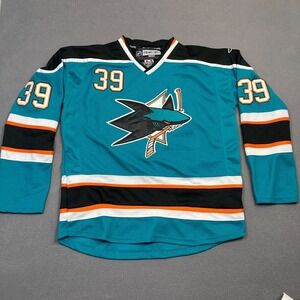 CCM Reebok San Jose Sharks Hockey Jersey Size 52 Logan Couture NHL Teal Home‎